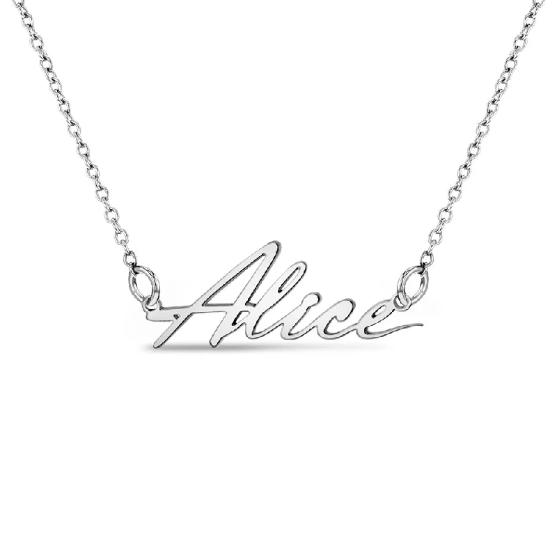 Elegant Designs, Unbeatable Discounts – Shop Jewelry Now Wisk Custom Name Kids / Children's Necklace - Sterling Silver