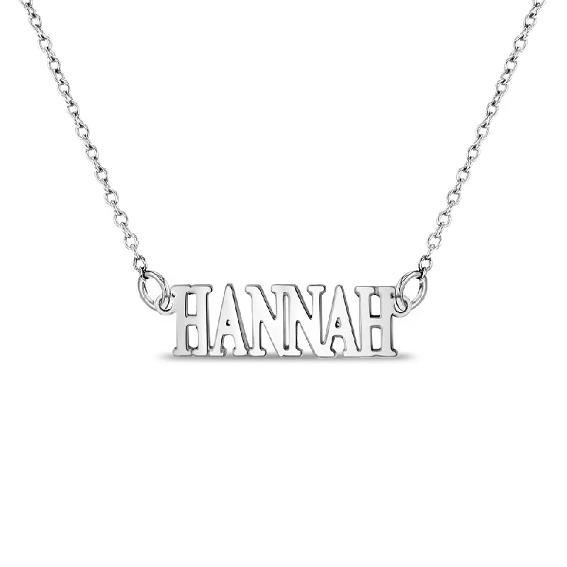 Jewelry Sale Bonanza – Grab Your Sparkle Now Zephyr Custom Name Kids / Children's Necklace - Sterling Silver