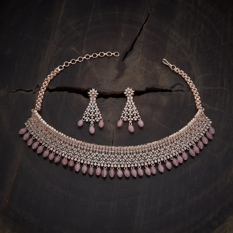 Delicate Crystal Jewelry For Sophisticated Charm Zircon Necklace 169389