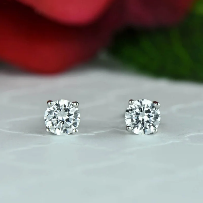 Jewelry Clearance Sale – Final Reductions 1/2 ct, 1 ctw 4 Prong Stud Earrings