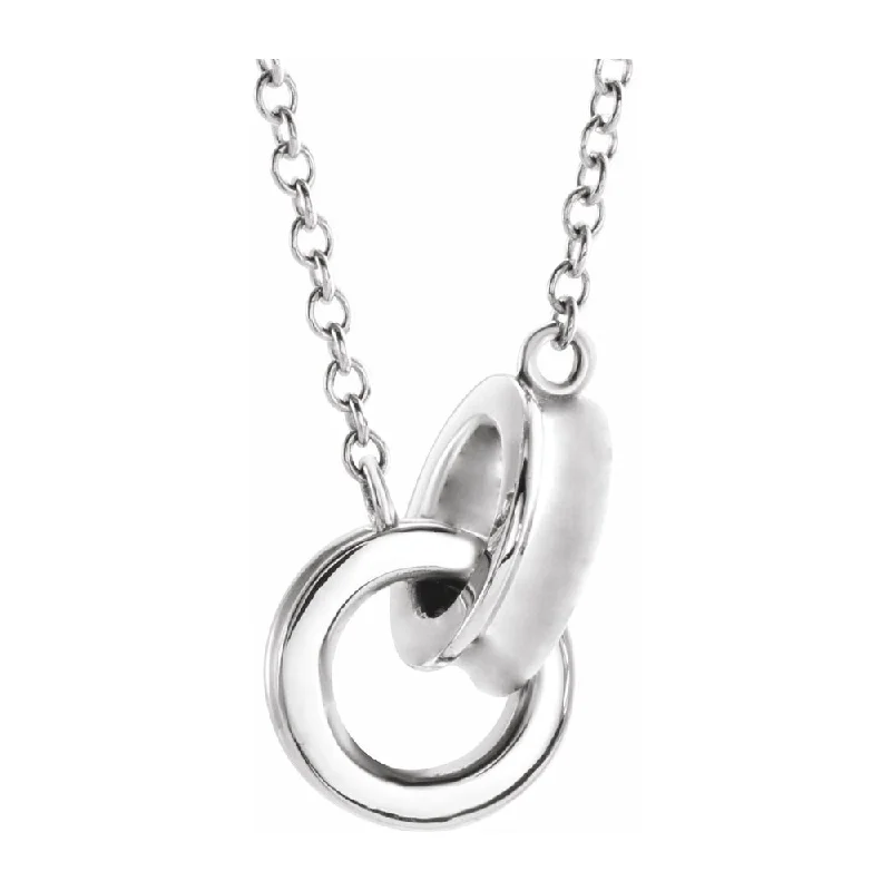 Handcrafted Jewelry Sale – Unique Designs At Low Prices 14K Single/Solid or Two Tone Gold Interlocking Circle Necklace, 18 In Handcrafted Jewelry Sale – Unique Designs At Low Prices 14K Single/Solid or Two Tone Gold Interlocking Circle Necklace, 18 In
