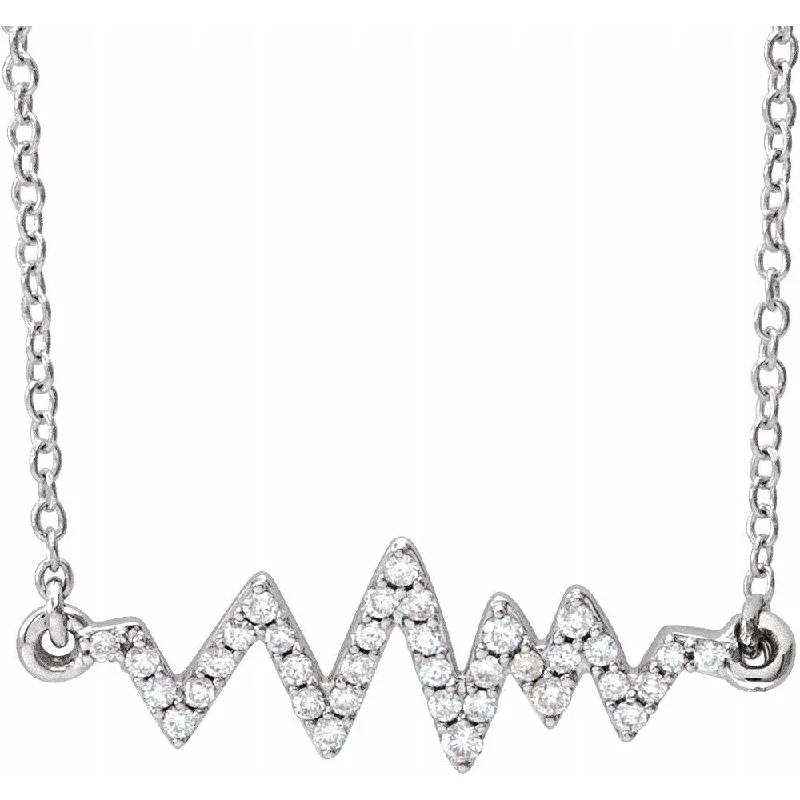 Flash Jewelry Sale – Get Stunning Pieces At Low Prices 14k Yellow, White or Rose Gold Diamond Heartbeat Necklace, 16-18 Inch Flash Jewelry Sale – Get Stunning Pieces At Low Prices 14k Yellow, White or Rose Gold Diamond Heartbeat Necklace, 16-18 Inch