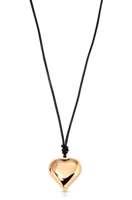 Fashion-Forward Jewelry At Incredible Prices Heart Pendant Adjustable Cord Necklace