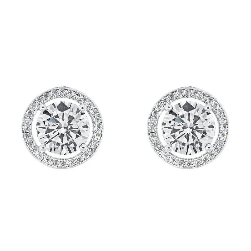 Limited-Time Jewelry Sale – Don't Miss These Deals Ariel 18k White Gold Plated Halo Stud Earrings with Simulated Diamond Crystals for Women Limited-Time Jewelry Sale – Don't Miss These Deals Ariel 18k White Gold Plated Halo Stud Earrings with Simulated Diamond Crystals for Women