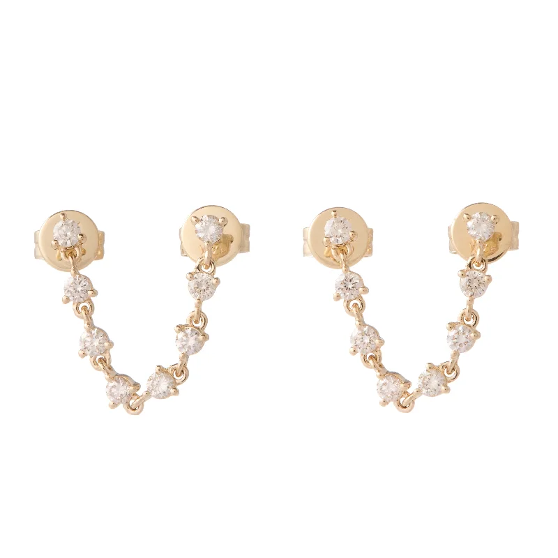Elegant Jewelry Pieces At Unbelievable Prices Floating Bezel Double Stud Earrings