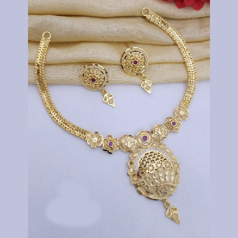 Bestselling Jewelry At Special Promotional Rates FS Collection Gold Plated Austrian Stone Necklace Set Bestselling Jewelry At Special Promotional Rates FS Collection Gold Plated Austrian Stone Necklace Set