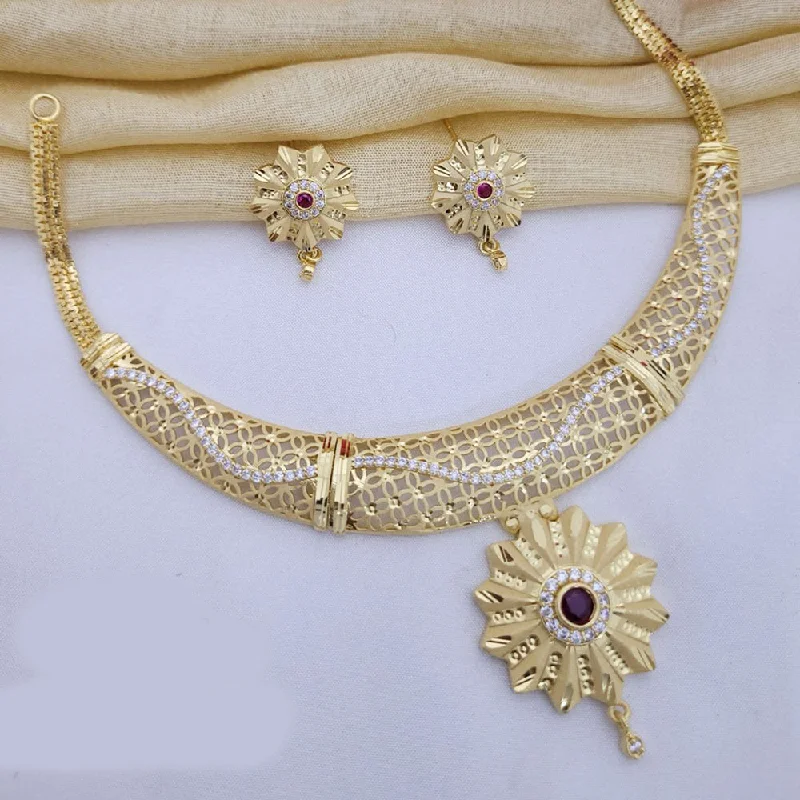 Premium Jewelry Now Available At Special Discounts FS Collection Gold Plated Austrian Stone Necklace Set Premium Jewelry Now Available At Special Discounts FS Collection Gold Plated Austrian Stone Necklace Set