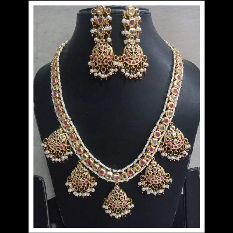 Huge Savings On Timeless Jewelry Collections FS Collection Gold Plated Pota Stone Long Necklace Set Huge Savings On Timeless Jewelry Collections FS Collection Gold Plated Pota Stone Long Necklace Set