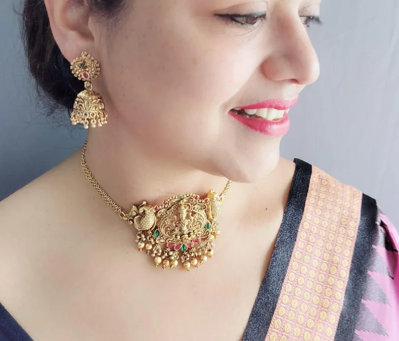 Limited-Time Jewelry Sale – Don't Miss These Deals Gold Plated Choker Necklace Set with Gold plated Flat chain Limited-Time Jewelry Sale – Don't Miss These Deals Gold Plated Choker Necklace Set with Gold plated Flat chain
