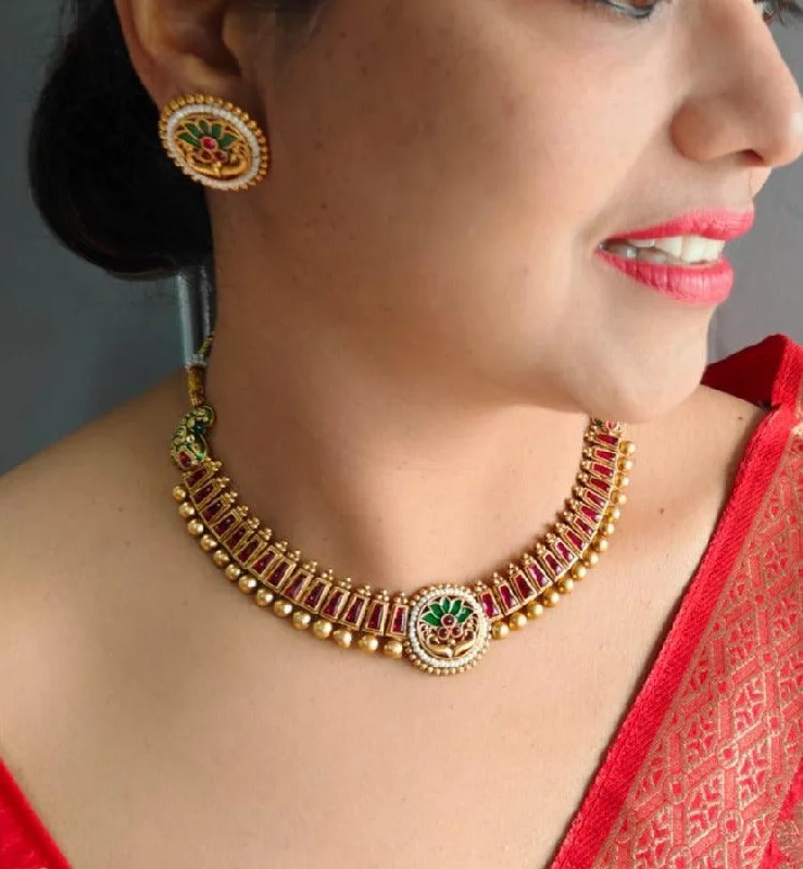 Flash Sale On Stunning Jewelry – Don't Miss Out Gold plated Multi colored stone Necklace Set Flash Sale On Stunning Jewelry – Don't Miss Out Gold plated Multi colored stone Necklace Set