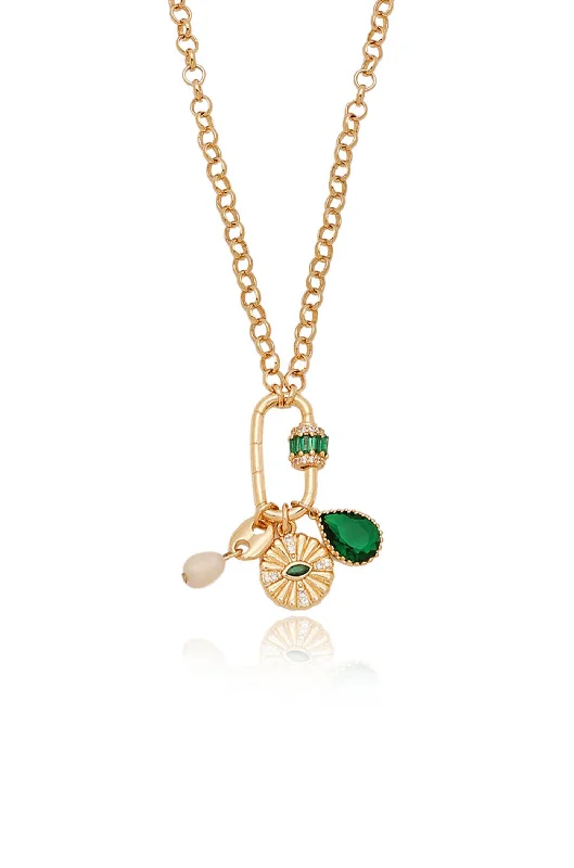 Get The Jewelry You Love At A Price You Love Green Queen Crystal Charm Necklace