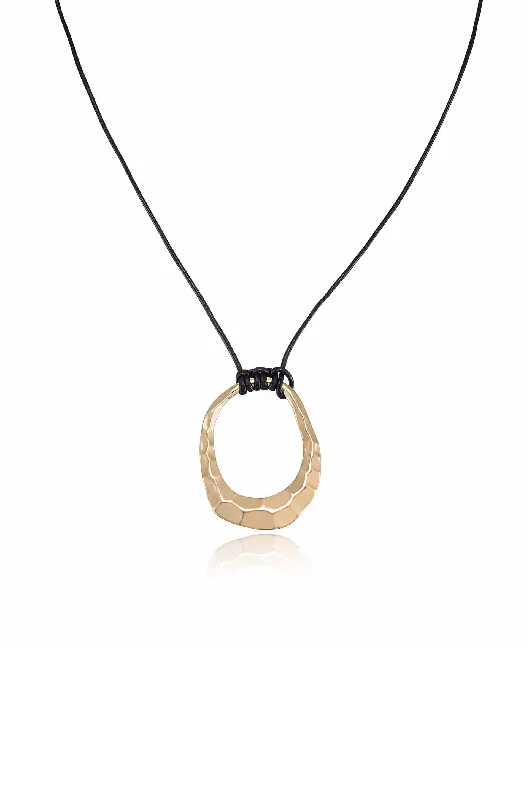 Limited-Stock Jewelry Clearance – Grab Your Favorites Now Hammered Golden Loop Pendant Necklace Limited-Stock Jewelry Clearance – Grab Your Favorites Now Hammered Golden Loop Pendant Necklace
