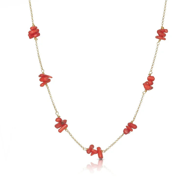 High-End Jewelry, Now More Affordable Than Ever Fiji 18K Gold Plated Necklace w. Coral High-End Jewelry, Now More Affordable Than Ever Fiji 18K Gold Plated Necklace w. Coral