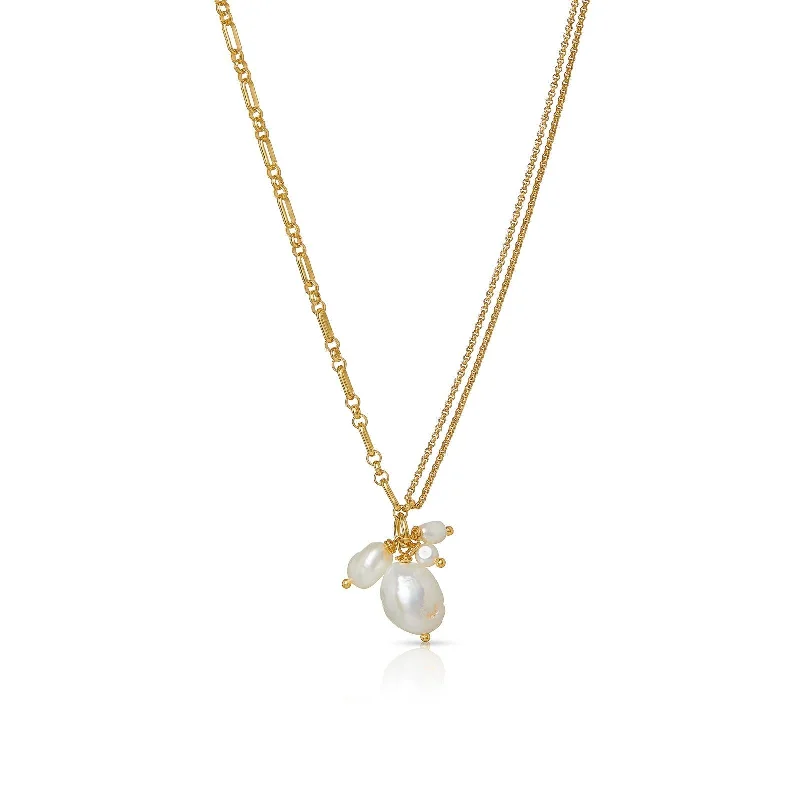Flash Jewelry Sale – Get Stunning Pieces At Low Prices Úrsula 18K Gold Plated Necklace w. Pearls Flash Jewelry Sale – Get Stunning Pieces At Low Prices Úrsula 18K Gold Plated Necklace w. Pearls