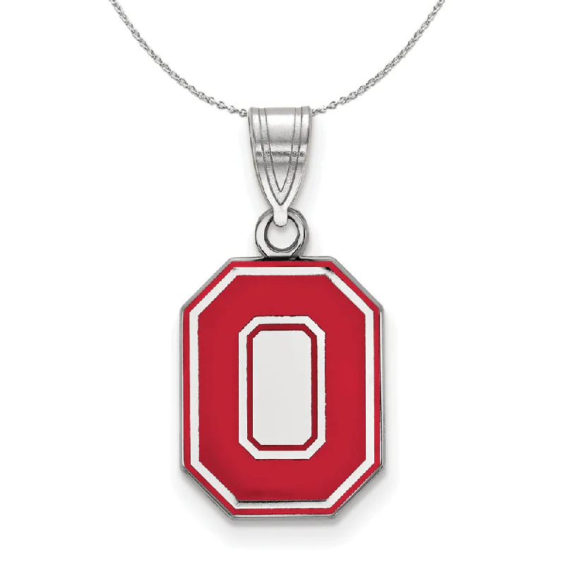 Jewelry Sale – Exclusive Styles At Lower Prices Sterling Silver Ohio State Medium Enamel 'O' Pendant Necklace Jewelry Sale – Exclusive Styles At Lower Prices Sterling Silver Ohio State Medium Enamel 'O' Pendant Necklace