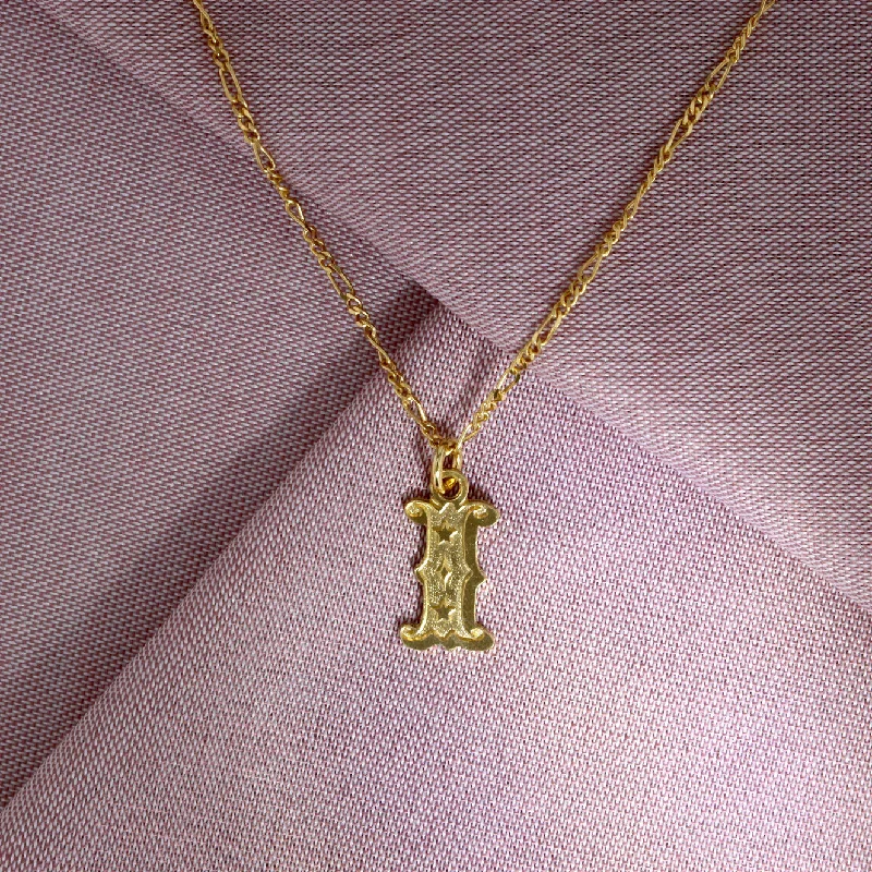Limited-Time Offer On Elegant Jewelry Pieces Circus Letter I Gold Plated Necklace
