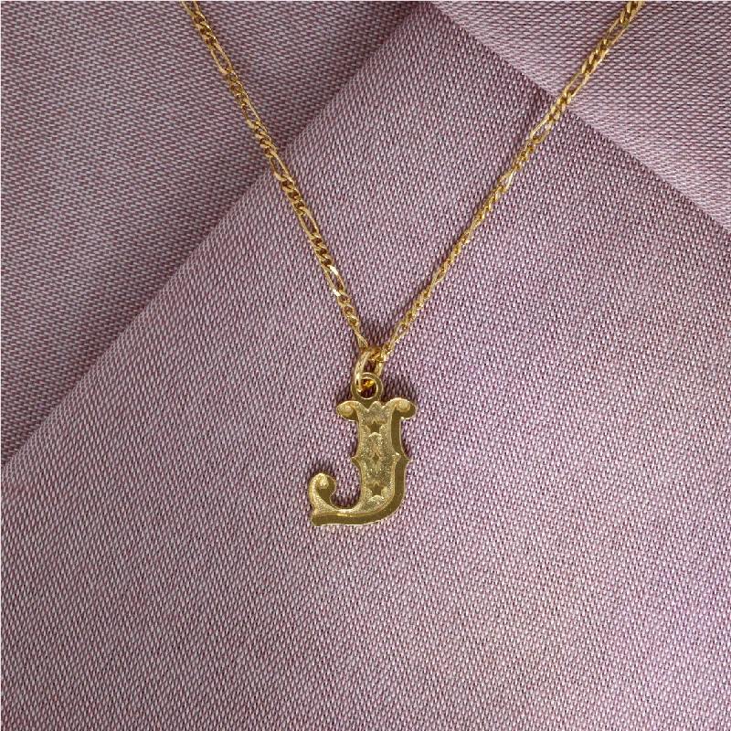 Limited-Stock Jewelry Sale – Once It's Gone, It's Gone Circus Letter J Gold Plated Necklace Limited-Stock Jewelry Sale – Once It's Gone, It's Gone Circus Letter J Gold Plated Necklace