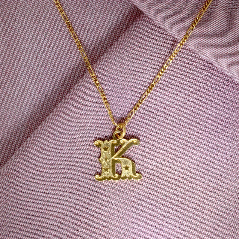 Fashion-Forward Jewelry At Incredible Prices Circus Letter K Gold Plated Necklace