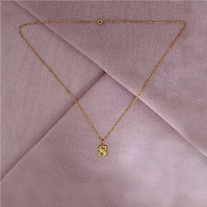 Affordable Glamour – Premium Jewelry At Special Prices Circus Letter S Gold Plated Necklace Affordable Glamour – Premium Jewelry At Special Prices Circus Letter S Gold Plated Necklace
