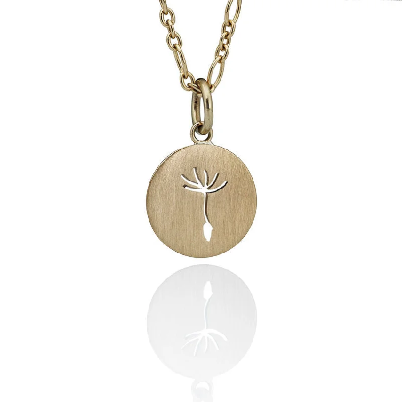 Shop Fine Jewelry With Exclusive Savings Dandelion Round 14K Gold Necklace