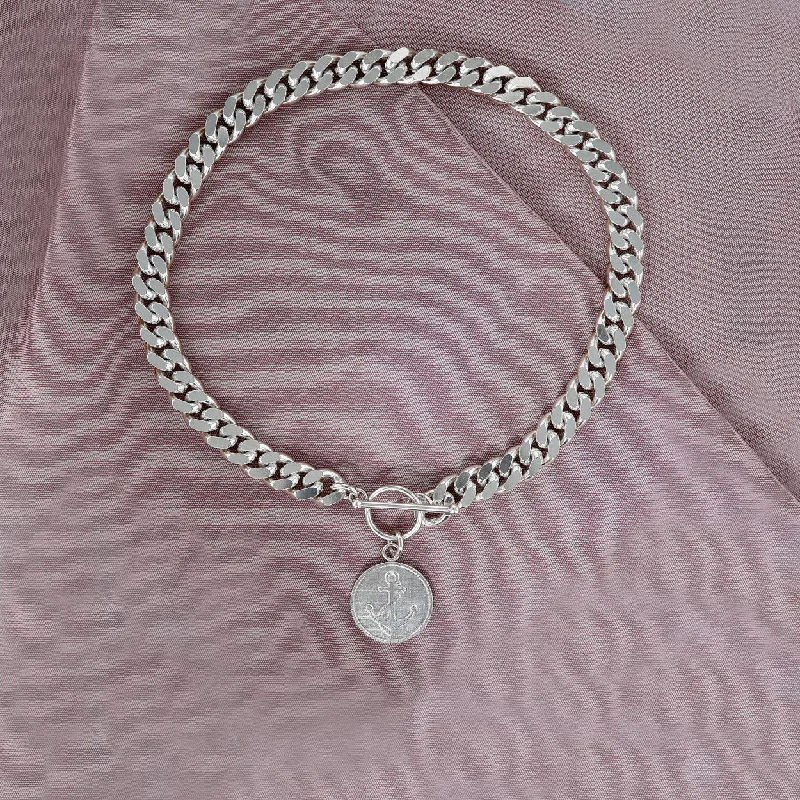 Seasonal Jewelry Deals – Elevate Your Style Chunky chain Silver Necklace