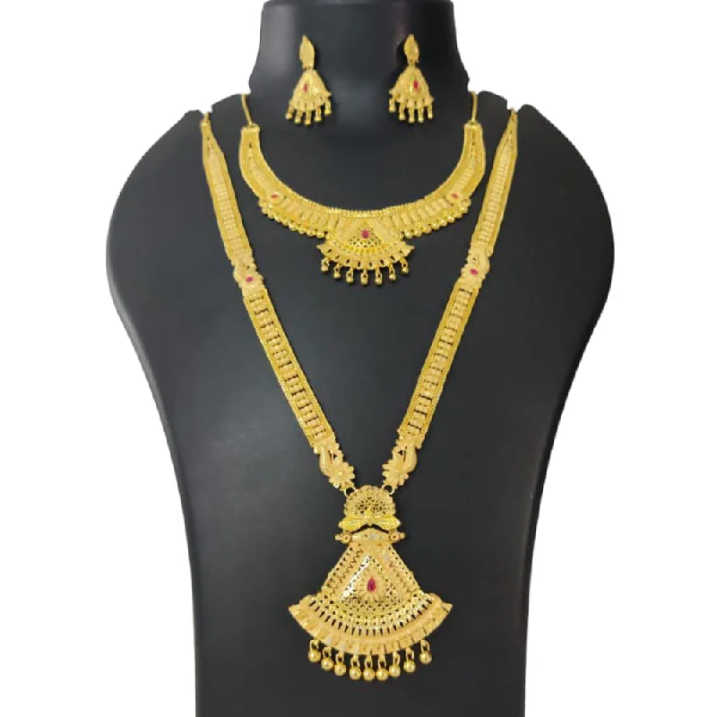 Timeless Elegance At Unbelievable Discounts Pari Art Jewellery Forming Double Necklace Set