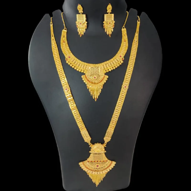 Make Your Outfit Shine With Discounted Jewelry Pari Art Jewellery Forming Double Necklace Set Make Your Outfit Shine With Discounted Jewelry Pari Art Jewellery Forming Double Necklace Set
