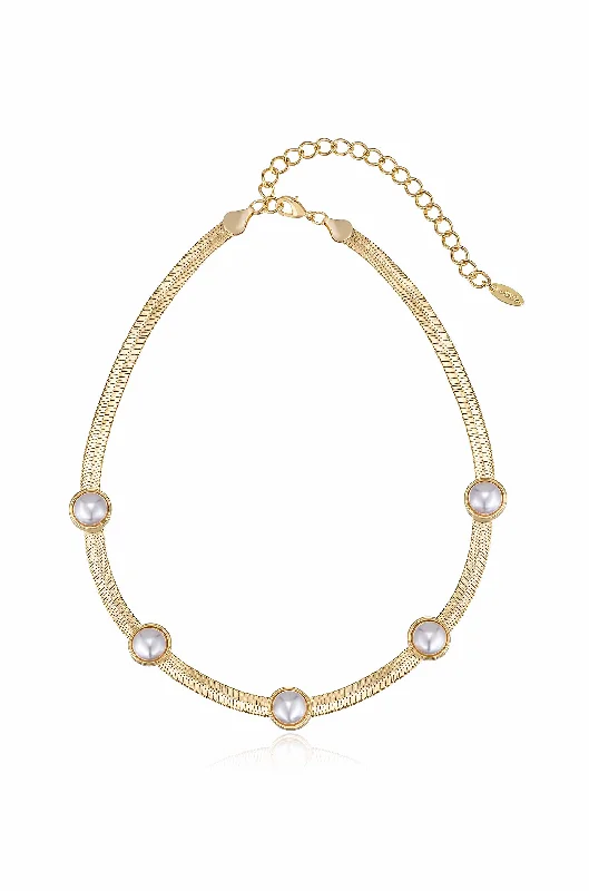Premium Jewelry Now Available At Special Discounts Pearl Dotted Snake Chain