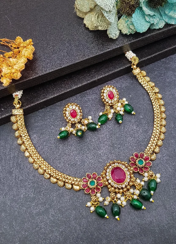 Stunning Jewelry At A Fraction Of The Price Premium Gold finish Exclusive Necklace Set Stunning Jewelry At A Fraction Of The Price Premium Gold finish Exclusive Necklace Set