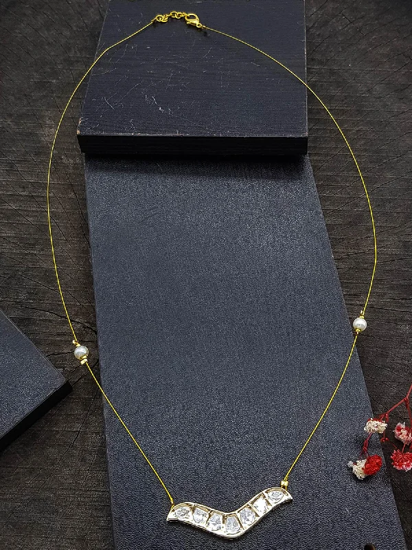 Personalized Jewelry Sale – Meaningful Gifts At Great Prices Premium Invisible chain with kundan Jadau intricate work Necklace Personalized Jewelry Sale – Meaningful Gifts At Great Prices Premium Invisible chain with kundan Jadau intricate work Necklace