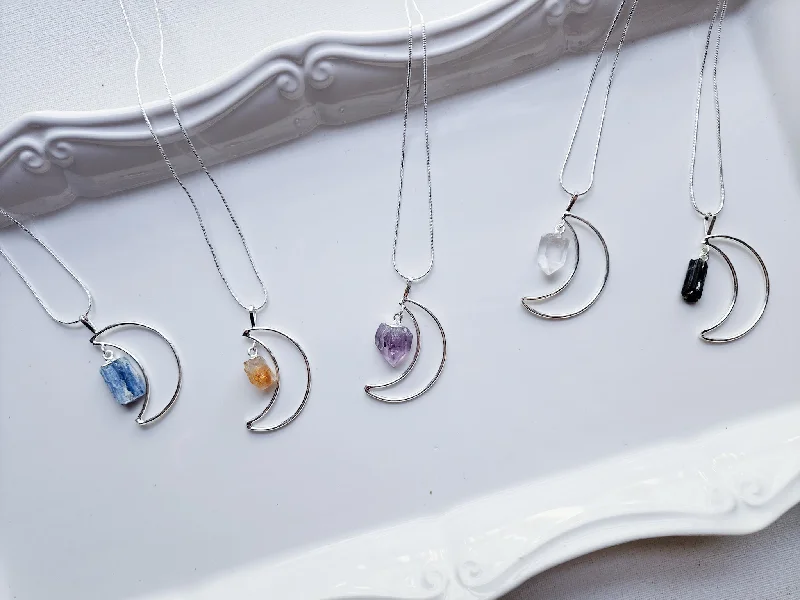 Bestselling Jewelry Now On Sale – Elevate Your Look Raw Crystal Crescent Moon Necklace Bestselling Jewelry Now On Sale – Elevate Your Look Raw Crystal Crescent Moon Necklace