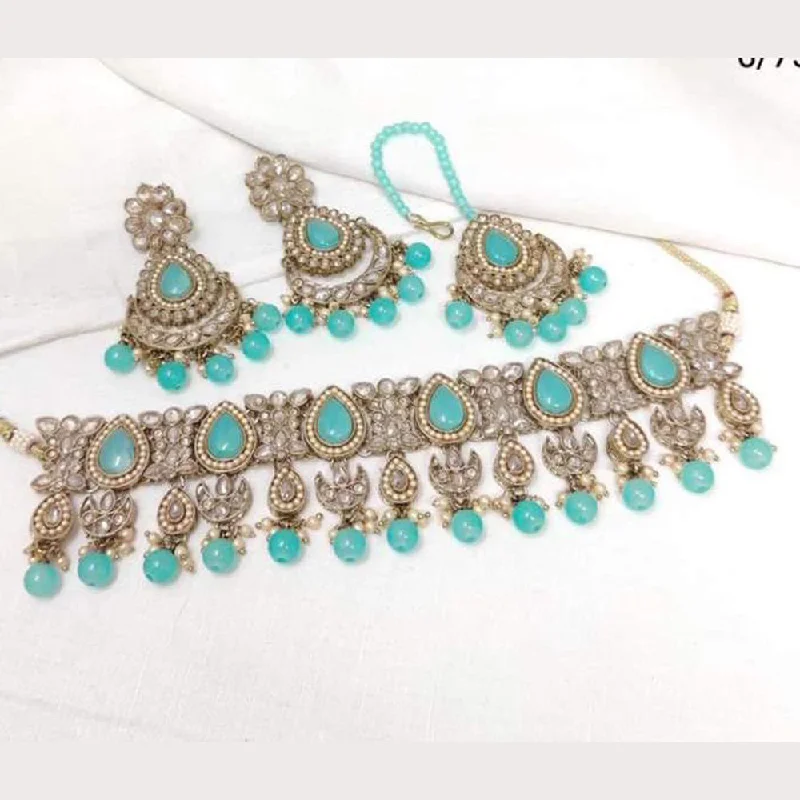 Seasonal Jewelry Deals – Elevate Your Style Shree Chamunda Jewellers Gold Plated Crystal Stone And Beads Necklace Set Seasonal Jewelry Deals – Elevate Your Style Shree Chamunda Jewellers Gold Plated Crystal Stone And Beads Necklace Set