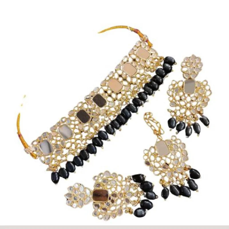 Huge Savings On Timeless Jewelry Collections Shree Chamunda Jewellers Gold Plated Mirror And Beads Necklace Set Huge Savings On Timeless Jewelry Collections Shree Chamunda Jewellers Gold Plated Mirror And Beads Necklace Set