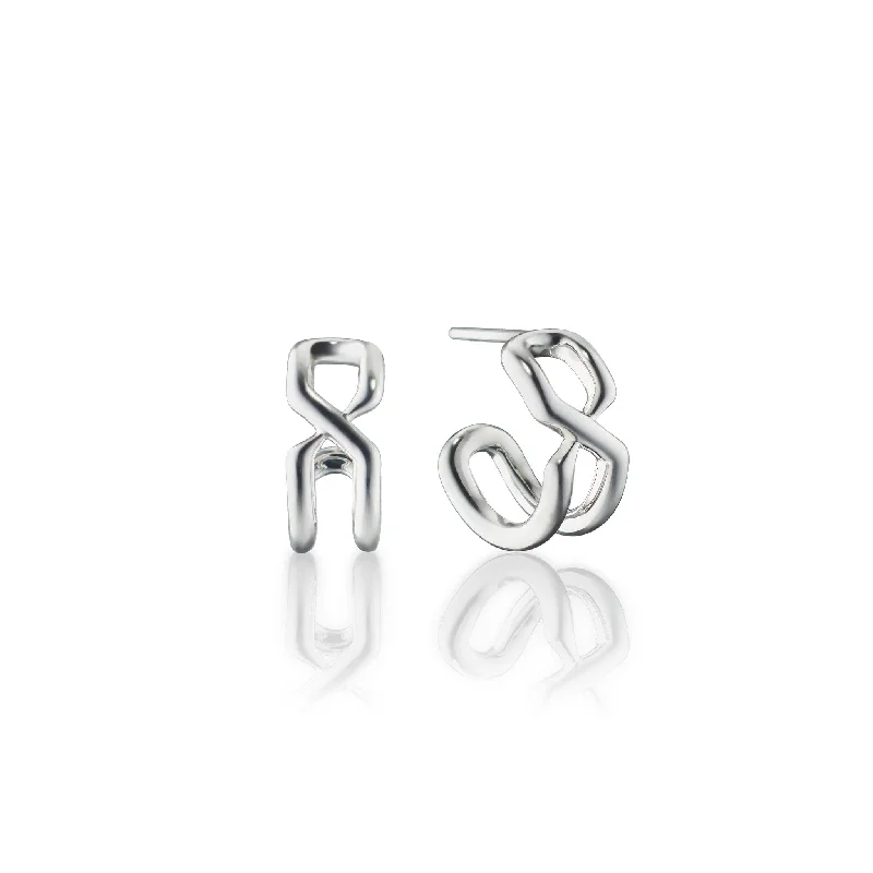 Modern Jewelry At Exclusive Discounts – Shop Today "The Symbol" Small Infinity Hoop Earrings Modern Jewelry At Exclusive Discounts – Shop Today "The Symbol" Small Infinity Hoop Earrings