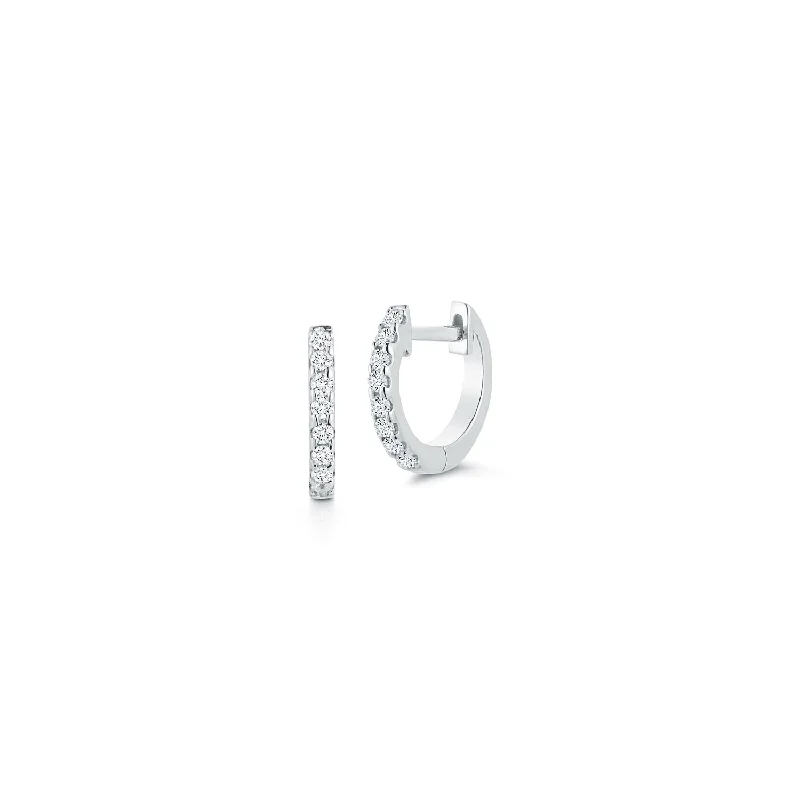 Trending Jewelry Styles Now At Limited-Time Discounts 10mm Diamond Huggies - White Gold Trending Jewelry Styles Now At Limited-Time Discounts 10mm Diamond Huggies - White Gold