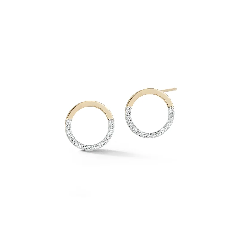 High-End Jewelry, Now More Affordable Than Ever *14kt Gold Small  Halfmoon Hoops