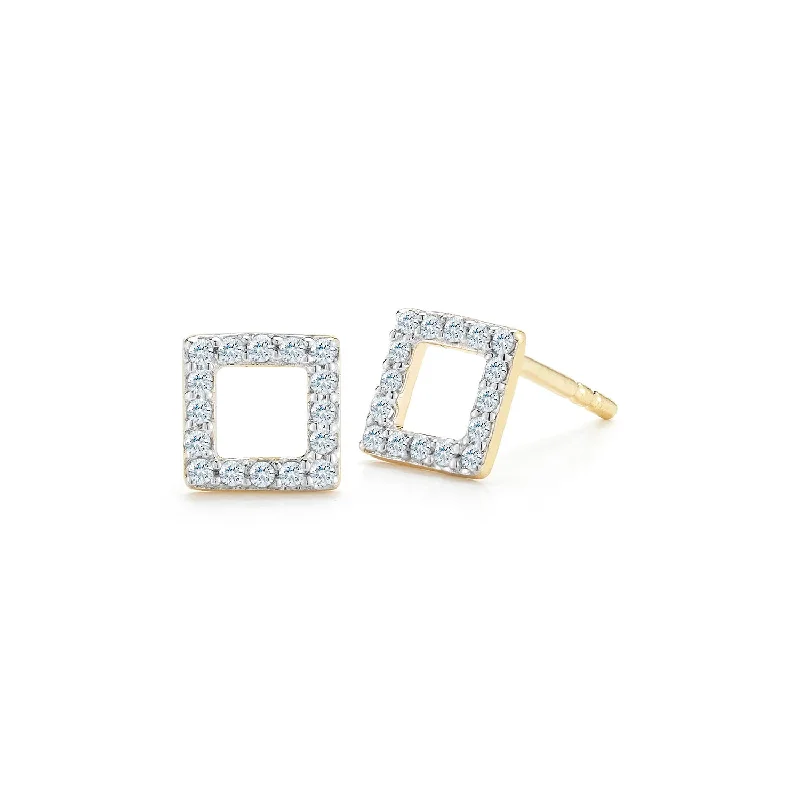 Exclusive Jewelry Offers – Sparkle For Less *14kt Mini Diamond Square Stud