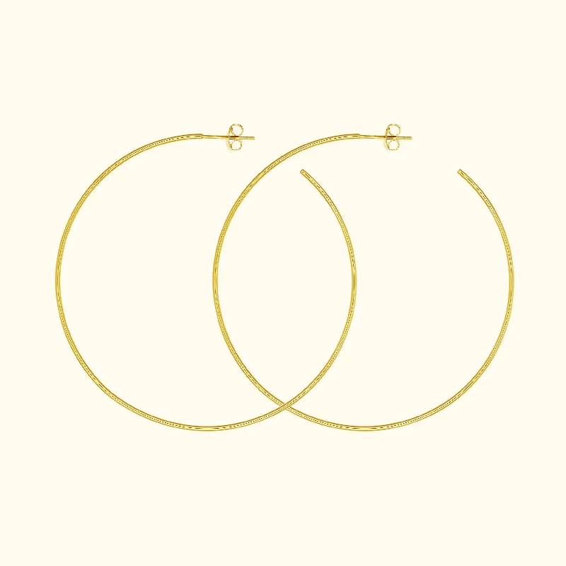 High-Quality Jewelry At A Fraction Of The Cost 60mm Hoop Post Earrings