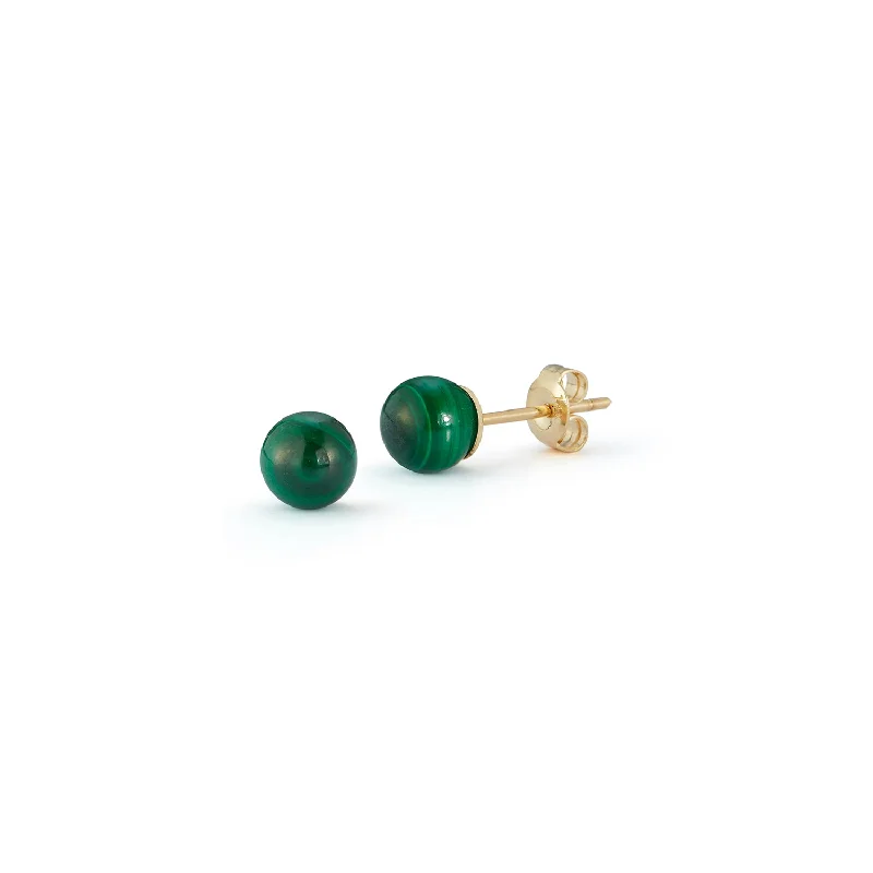 Glamorous Jewelry, Glamorous Deals – Shop Now 6mm Malachite Studs