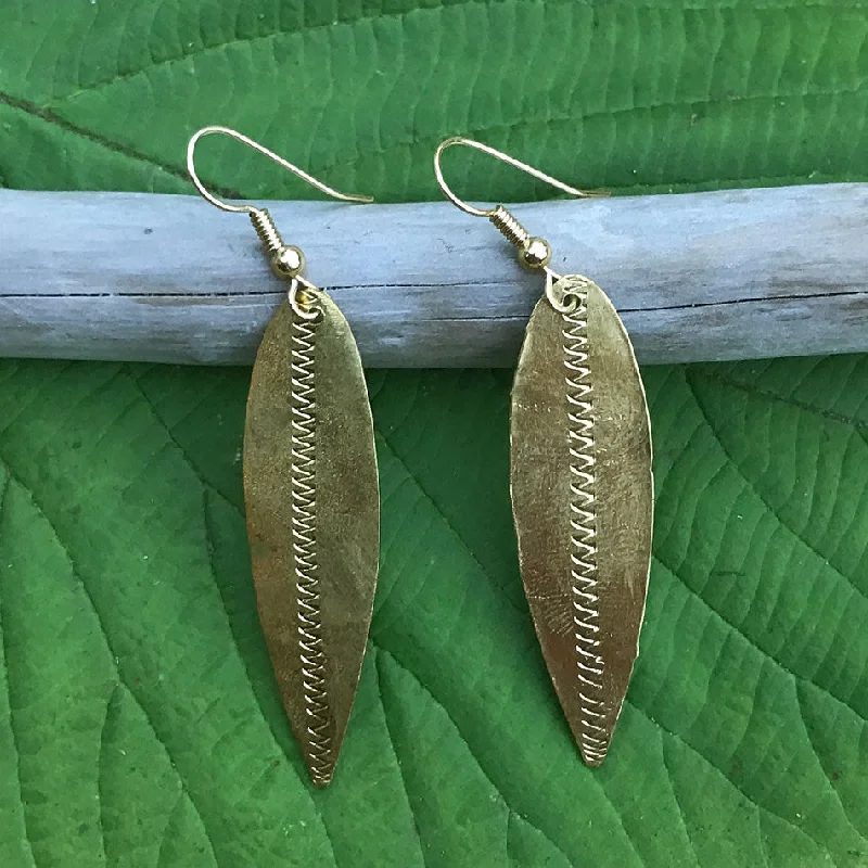 Unmissable Discounts On Timeless Jewelry Pieces A New Leaf Earrings - Gold, Ethiopia