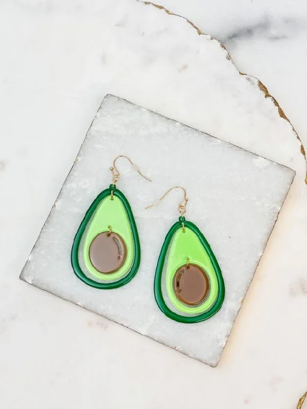 Big Discounts On Elegant Jewelry Collections Avocado Dangle Earrings