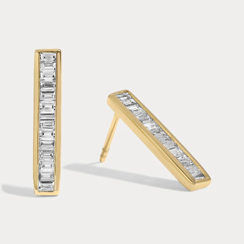 Elegant Jewelry, Exclusive Prices – Shop Now Baguette Bezel Earrings