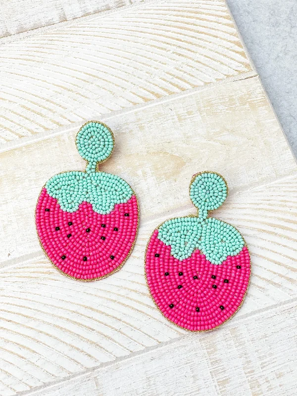 Unmissable Discounts On Timeless Jewelry Pieces Beaded Strawberry Dangles