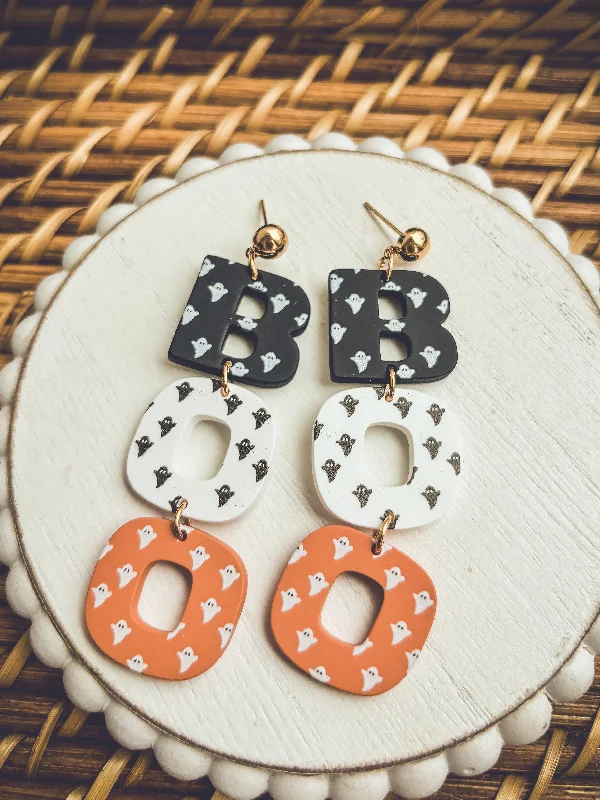 Exclusive Jewelry Discounts – Shop Now For Savings Adorable BOO Halloween Earrings