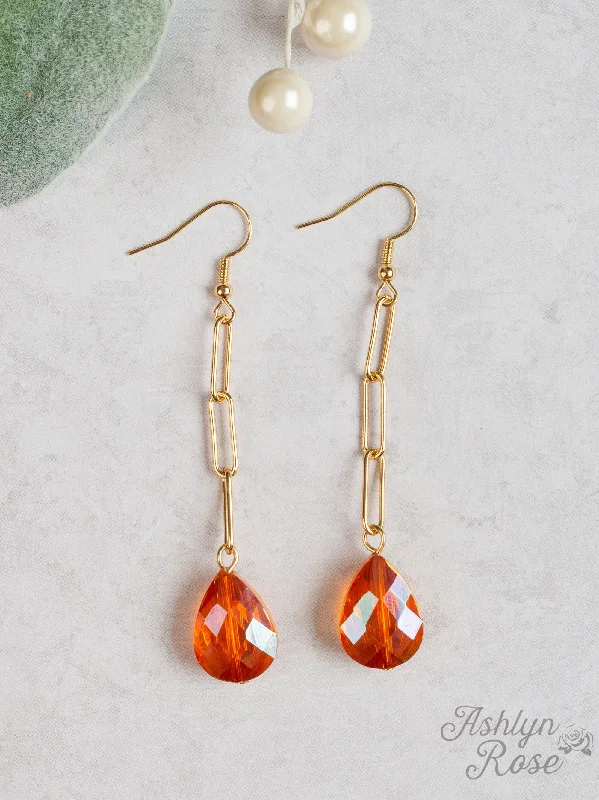 Personalized Engraved Jewelry For Meaningful Gifts Chill with Me Dangle Earrings with Gold, Orange Personalized Engraved Jewelry For Meaningful Gifts Chill with Me Dangle Earrings with Gold, Orange