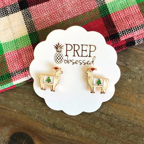 Stunning Jewelry Pieces At The Lowest Prices Ever Christmas Tree Llama Signature Enamel Studs Stunning Jewelry Pieces At The Lowest Prices Ever Christmas Tree Llama Signature Enamel Studs