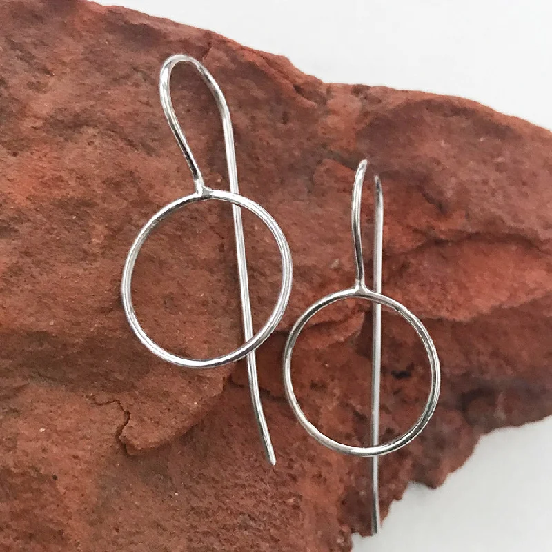 Exclusive Jewelry Sale – Limited-Time Discounts Circle Around Earrings - Sterling Silver, Indonesia