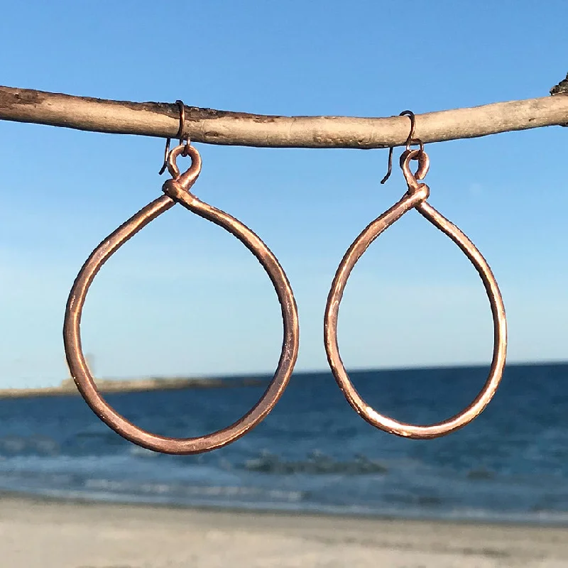 Trending Jewelry Styles Now At Limited-Time Discounts Hammered Copper Hoops, Peru