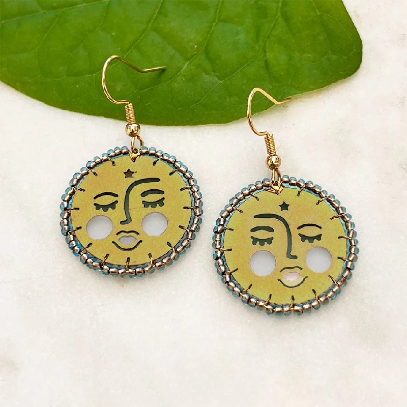 Affordable Luxury Jewelry For Every Occasion Moon Face Brass Earrings Guatemala