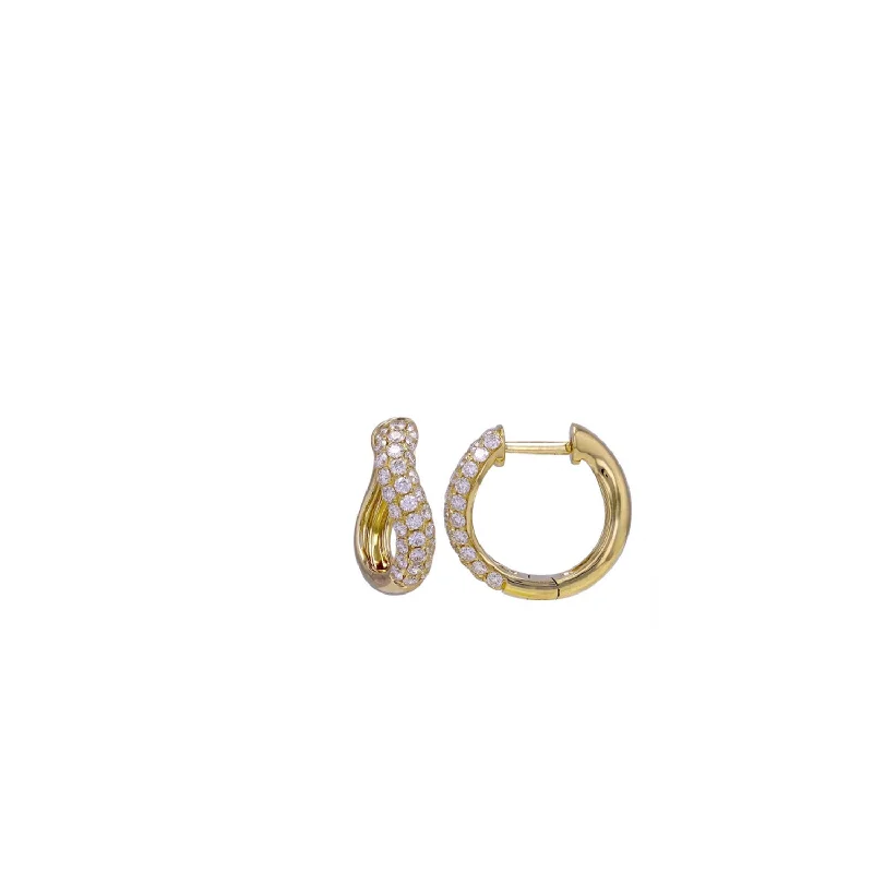Huge Markdowns On Premium Jewelry Styles Curved Pave Huggies